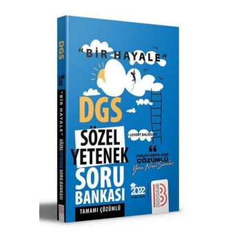 Benim Hocam Yayınları 2022 Bir Hayale Serisi Dgs Sözel Yetenek Tamamı Çözümlü Soru Bankası Levent Balkesen