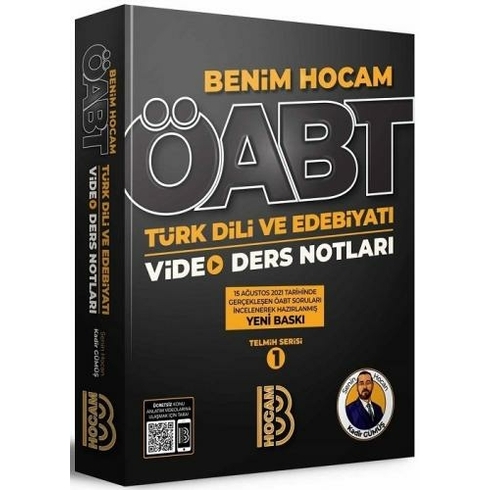 Benim Hocam Yayınları 2022 Öabt Türk Dili Ve Edebiyatı Öğretmenliği Video Ders Notları