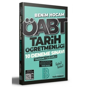 Benim Hocam Yayınları 2023 Öabt Tarih Öğretmenliği Tamamı Çözümlü 10 Deneme Sınavı Yasin Korkut