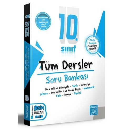 Benim Hocam Yayınları 2024 10. Sınıf Tüm Dersler Soru Bankası Komisyon