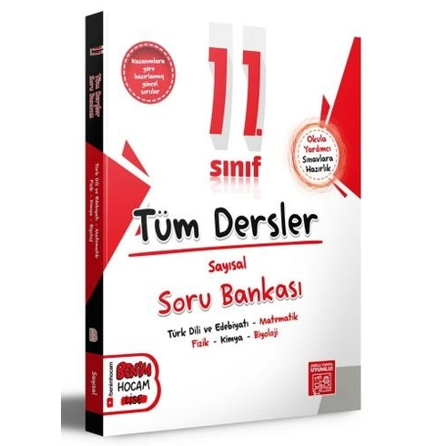 Benim Hocam Yayınları 2024 11. Sınıf Sayısal Tüm Dersler Soru Bankası Komisyon