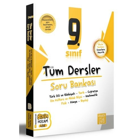 Benim Hocam Yayınları 2024 9. Sınıf Tüm Dersler Soru Bankası Komisyon