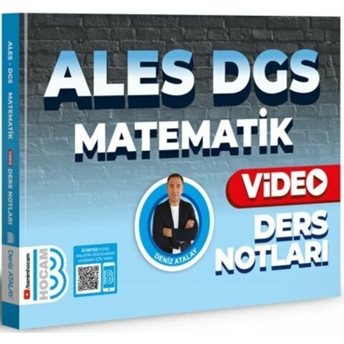 Benim Hocam Yayınları 2024 Ales Dgs Matematik Video Ders Notları Deniz Atalay