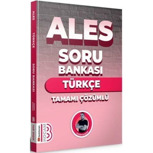 Benim Hocam Yayınları 2024 Ales Türkçe Tamamı Çözümlü Soru Bankası Kadir Başar