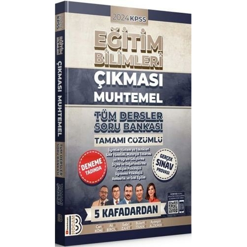 Benim Hocam Yayınları 2024 Kpss Eğitim Bilimleri Çıkması Muhtemel Tüm Dersler Tamamı Çözümlü Soru Bankası Ayşegül Aldemir