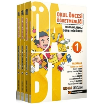 Benim Hocam Yayınları 2024 Öabt Okul Öncesi Konu Anlatımlı Soru Fasikülleri 1-2-3-4 Ali Birol