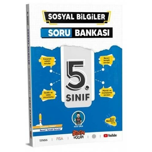 Benim Hocam Yayınları 5. Sınıf Sosyal Bilgiler Soru Bankası Beceri Temelli