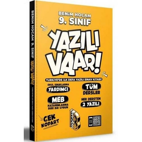 Benim Hocam Yayınları 9. Sınıf Yazılı Var !