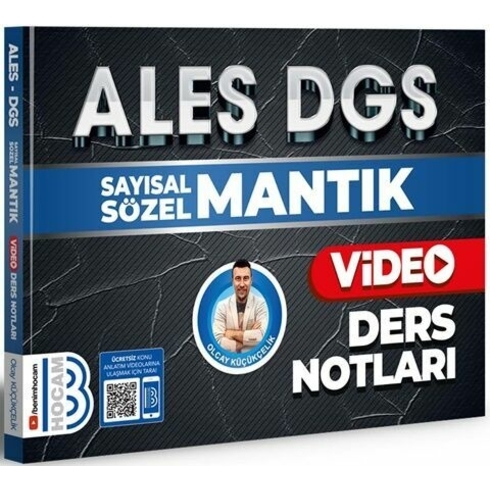 Benim Hocam Yayınları Ales Dgs Sayısal Sözel Mantık Video Ders Notları Olcay Küçükçelik