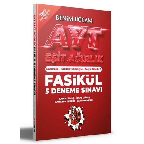 Benim Hocam Yayınları Ayt Eşit Ağırlık 5 Fasikül Deneme Sınavı