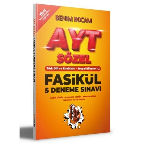 Benim Hocam Yayınları Ayt Sözel 5 Fasikül Deneme Sınavı