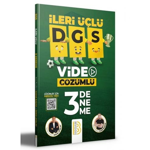 Benim Hocam Yayınları Dgs Ileri Üçlü Video Çözümlü 3 Deneme