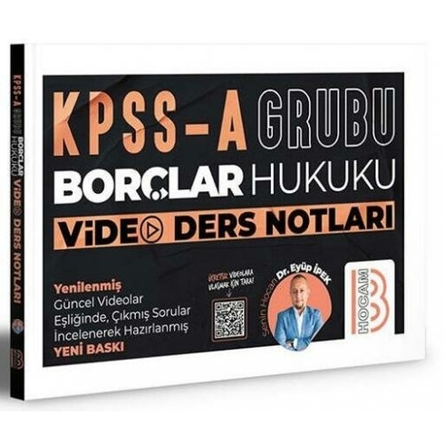 Benim Hocam Yayınları Kpss A Grubu Borçlar Hukuku Video Ders Notları