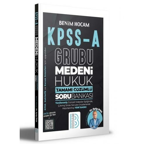 Benim Hocam Yayınları Kpss A Grubu Medeni Hukuk Tamamı Çözümlü Soru Bankası 