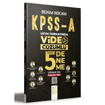 Benim Hocam Yayınları Kpss A Grubu Ösym Formatında Video Çözümlü 5 Deneme Komisyon