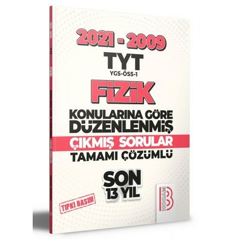 Benim Hocam Yayınları Tyt 2009-2021 Fizik Son 13 Yıl Tıpkı Basım Konularına Göre Düzenlenmiş Çıkmış Sorular