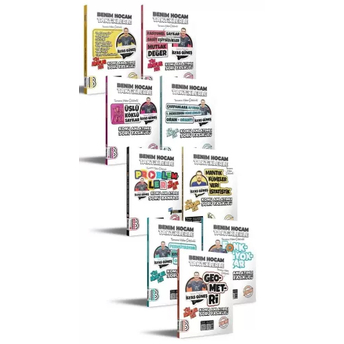 Benim Hocam Yayınları Tyt Ayt Kpss Matematik Tüm Adaylar Için Taktiklerle Konu Anlatımlı Soru Fasikülü 9'Lu Set Ilyas Güneş