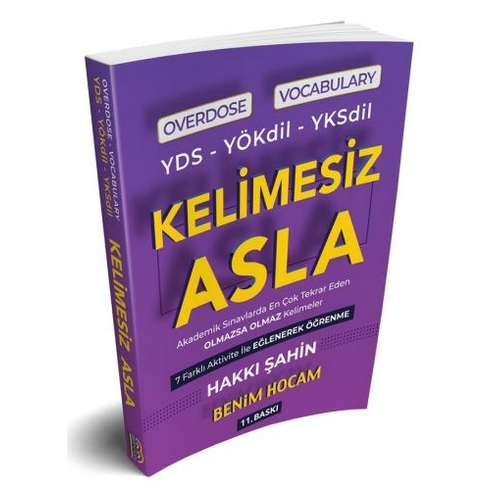 Benim Hocam Yayınları Yds Yökdil Yksdil 2020 Overdose Vocabulary Kelimesiz Asla