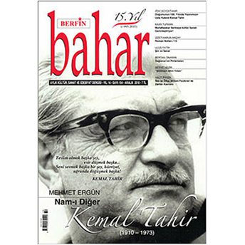 Berfin Bahar Aylık Kültür, Sanat Ve Edebiyat Dergisi Sayı : 154