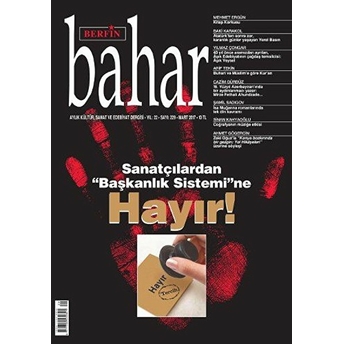 Berfin Bahar Aylık Kültür Sanat Ve Edebiyat Dergisi Sayı: 229 Mart 2017