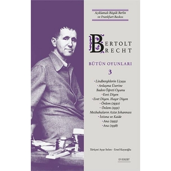 Bertolt Brecht Bütün Oyunları 3 Bertolt Brecht