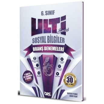 Bes Yayınları 6. Sınıf Sosyal Bilgiler Ulti Serisi Denemeleri Komisyon