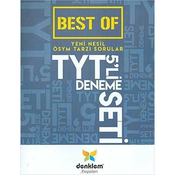 Best Of Yeni Nesil Ösym Tarzı Soular Tyt 5'Li Deneme Seti