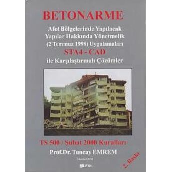 Betonarme - Afet Bölgelerinde Yapılacak Yapılan .Hakkında Yönetmelik Uğur Ersoy