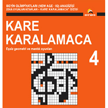 Beyin Olimpiyatları (New Age. Iq) Anadizisi Zeka Oyunları Kitapları. Kare Karalamaca 4 - Ahmet Karaçam