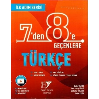 Beyin Takımı 7 Den 8 E Geçenlere Türkçe Ilk Adım Serisi Cem Savaş Tüylü