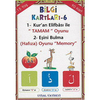 Bilgi Kartları - 6 (4 Yaş); Elifba Oyunlarıelifba Oyunları Mürşide Uysal