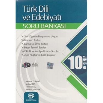 Bilgi Sarmal Yayınları 10. Sınıf Türk Dili Ve Edebiyatı Soru Bankası Mehmet Durmaz