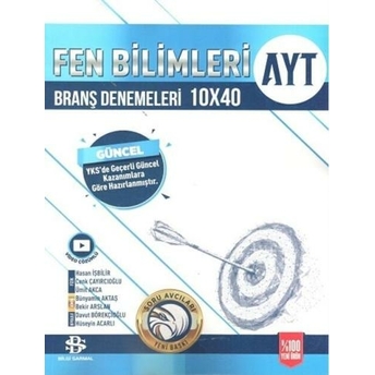 Bilgi Sarmal Yayınları Ayt Fen Bilimleri 10 X 40 Branş Denemeleri Komisyon