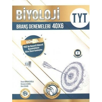 Bilgi Sarmal Yayınları Tyt Biyoloji 40 X 6 Branş Denemeleri Davut Börekçioğlu