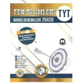 Bilgi Sarmal Yayınları Tyt Fen Bilimleri 25 X 20 Branş Denemeleri Ümit Akca