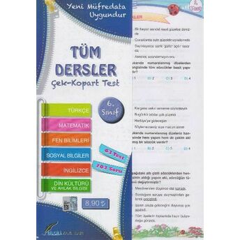 Bilgili 6. Sınıf Tüm Dersler Yaprak Test Komisyon