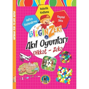 Bilgin Zeki Ile Akıl Oyunları Dikkat Zeka - Pembe Seri Kolektif