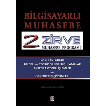 Bilgisayarlı Muhasebe Zirve Muhasebe Programı Hakan Aksakaloğlu