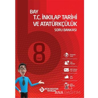 Bilim Anahtarı Yayınları Lgs T.c. Inkılap Tarihi Ve Atatürkçülük Soru Bankası Kolektif