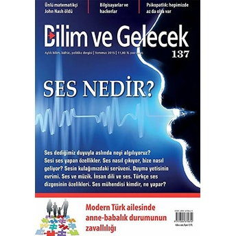 Bilim Ve Gelecek Dergisi Sayı: 137 Kolektif