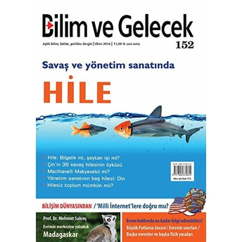 Bilim Ve Gelecek Dergisi Sayı: 152 Ekim 2016 Kolektif