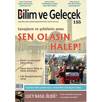 Bilim Ve Gelecek Dergisi Sayı: 155 Ocak 2017 Kolektif