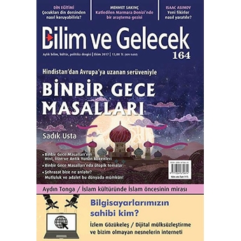 Bilim Ve Gelecek Dergisi Sayı: 164 Ekim 2017 Kolektif