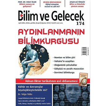 Bilim Ve Gelecek Dergisi Sayı: 174 Ağustos 2018 Kolektif