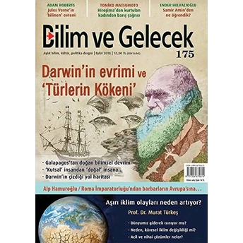 Bilim Ve Gelecek Dergisi Sayı: 175 Eylül 2018 Kolektif