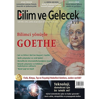 Bilim Ve Gelecek Dergisi Sayı: 177 - Kasım 2018 Kolektif