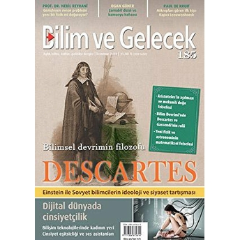 Bilim Ve Gelecek Dergisi Sayı: 185 Temmuz 2019 Kolektif