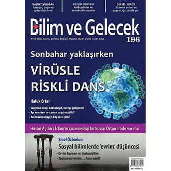 Bilim Ve Gelecek Dergisi Sayı: 196 Ağustos 2020