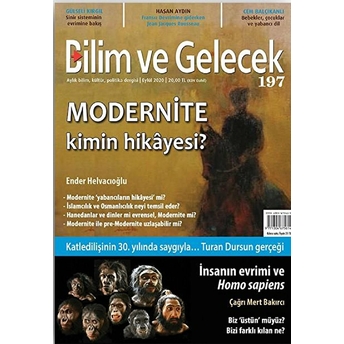 Bilim Ve Gelecek Dergisi Sayı: 197 Eylül 2020 Kolektif