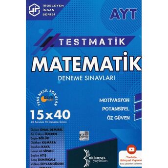 Bilinçsel 2021 Ayt Testmatik Matematik Deneme Sınavları Özlem Ünal, Demirel Yunus